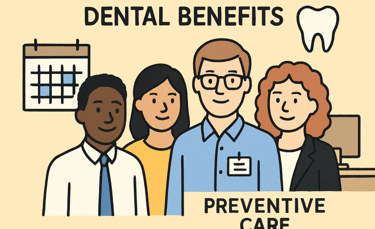 Small Business Dental Benefits: Keys to Affordable Group Health Coverage Key Takeaways Offering dental benefits enhances employee satisfaction and retention, creating a more stable, supportive workplace culture. Various plan options cater to different business sizes and budgets, which means there are accessible solutions for almost any company looking to improve its benefit offerings. Preventive care coverage can reduce long-term healthcare costs by averting serious issues before they arise, preserving both employee well-being and your bottom line. Recent policy changes may expand access to dental benefits for small businesses, allowing you to adapt and improve your employee offerings as regulations evolve continually. Introduction Small business owners are increasingly incorporating dental benefits into their benefit packages to improve workforce well-being, satisfaction, and retention. However, delivering comprehensive, affordable dental plans while navigating a complex benefits landscape can be challenging. This guide aims to provide cost-effective dental coverage that appeals to current and prospective employees, fostering a healthier workplace environment. Learn the best practices and considerations for small business dental insurance and why prioritizing dental benefits can empower your team and your business, fostering loyalty and helping your organization stand out in a crowded market. Dental benefits are crucial for businesses to stand out in competitive industries. They reduce absenteeism, support overall health, and improve productivity. This leads to reduced long-term healthcare costs and increased employee engagement. Small businesses can leverage dental benefits to attract quality candidates and retain experienced staff. Flexible plan options are available for varying business needs, and prioritizing preventive care can help manage costs and boost employee health. Policy changes and government initiatives may expand coverage opportunities, potentially lowering overall costs. Dental benefits are vital in attracting and retaining skilled employees, ensuring a competitive edge in the job market. Understanding the Importance of Dental Benefits Oral health is closely tied to overall well-being, and untreated dental issues can influence everything from chronic pain to job performance. Regular dental checkups and preventive care help identify and treat problems before they escalate, reducing the risk of distractions caused by a toothache or infection and preventing time off work for unexpected treatments. When small businesses offer dental benefits, employees are more likely to address dental needs early, minimizing work absences and promoting a culture of proactive health. Enhanced benefit packages that include dental coverage also help smaller firms compete with larger employers for top talent—a key differentiator in today’s job market. In addition, supporting oral health demonstrates that a business values its employees holistically, building trust and long-term commitment. This type of consideration is vital for small businesses hoping to create a supportive workplace and inspire staff loyalty. Exploring Plan Options Small businesses can choose from diverse plan types, each suited to different budgets and preferences: Fee-for-Service Plans: These plans allow employees the broadest choice in dental care providers, giving them the freedom to see any dentist they prefer. These plans are ideal for companies whose employees may already have trusted relationships with specific dental professionals or require highly specialized care. However, they often come at a higher cost for both employer and employee due to the lack of negotiated fee arrangements. Preferred Provider Organizations (PPOs): These organizations offer a network of dentists and greater cost savings, striking a balance between flexibility and affordability. By encouraging employees to see in-network providers, PPOs typically result in lower premiums and reduced out-of-pocket expenses. However, employees can still receive care from out-of-network dentists at a higher cost. Health Maintenance Organizations (HMOs) Feature low premiums and emphasize preventive care. However, they require selection from a defined network and limit specialist referrals. HMOs are best suited for budget-conscious companies and employees willing to see network providers for most of their dental care, making them ideal for teams focused on basic routine care and prevention. Choosing the optimal plan requires assessing workforce needs, available financial resources, employee preferences, and the likelihood that employees will utilize dental benefits fully. Some businesses may benefit from surveying employees to understand which features are most valued, while others may wish to consult with insurance brokers or benefits consultants for a professional analysis. Exploring available options with insurance brokers or consultants can help businesses identify the most sustainable fit. Taking the time to select the right plan can lead to greater employee satisfaction and more consistent benefits usage, maximizing the value of your investment. Emphasizing Preventive Care Investing in dental plans that prioritize preventive treatment pays off for both employers and employees. Plans that cover preventive services—such as biannual exams, x-rays, and cleanings—encourage early intervention, reducing costly dental emergencies and complex procedures. When employees have access to preventive care at little or no cost, they are more likely to schedule regular appointments and maintain good oral hygiene, reducing the likelihood of major interventions like root canals, extractions, or advanced periodontal treatment. For example, a typical PPO or HMO might cover preventive services at 100%, eliminating cost barriers for basic care and fostering regular usage. By encouraging preventative practices, small businesses help their employees stay healthier overall and minimize disruptions caused by absenteeism, all while reducing claims on their dental insurance policies. Leveraging Health Savings Accounts (HSAs) Health Savings Accounts allow employees to set aside pre-tax dollars to be used for qualified medical and dental expenses. Employers supporting HSAs can empower staff to manage out-of-pocket dental costs beyond basic insurance coverage, offering greater flexibility in care choices without increasing premium contributions. For example, employees might use HSA funds to cover orthodontic work or elective procedures not included in their plan. This approach combines cost control for employers and increased autonomy for employees, leading to a more comprehensive health benefits strategy. HSAs are particularly valuable for companies that offer high-deductible plans, as they bridge the gap between insurance coverage and actual expenses, contributing to overall job satisfaction and employee financial well-being. Staying Informed on Policy Changes Legislative changes can have a significant impact on dental benefits offerings for small businesses. In recent years, the Department of Health and Human Services has made efforts to broaden access to health plans on the marketplace, including expanding the definition of essential benefits to sometimes include dental coverage for children and, potentially, adults. These changes can affect eligibility, tax credits, and the types of dental plans approved for small business groups. Continuous monitoring of federal and state policy updates ensures your business remains informed and can leverage new advantages as they become available. Joining industry groups, subscribing to benefits publications, or working with an experienced broker are all effective ways to stay ahead of regulatory updates and seize opportunities for improved coverage or cost savings. Implementing Wellness Initiatives Beyond providing insurance benefits, small businesses can strengthen workforce health by promoting dental wellness. Arranging in-office screenings, connecting with local dental clinics for discounted care, or hosting educational sessions on oral hygiene can increase awareness and reduce future medical claims. Such initiatives, like providing dental care kits or hosting annual awareness days, demonstrate care for employees’ long-term wellness and show commitment to a healthy workplace culture. These initiatives build a culture of health that goes beyond insurance, benefiting both your team and your bottom line. Businesses can foster a more positive and productive work environment by supporting staff in adopting good oral hygiene habits and understanding treatment options. Conclusion Offering dental benefits doesn’t have to strain small business resources. With careful planning, strategic selection of coverage options, and an emphasis on preventive care and wellness, employers can provide meaningful dental benefits that support recruitment, retention, and the ongoing health of employees. Small businesses prioritizing oral health are rewarded with a stronger, more committed team and improved productivity. Staying informed on legislative changes and leveraging tools like HSAs will further support sustainable, competitive benefit packages that drive long-term business success. Ultimately, the right dental benefits strategy is an investment in your company’s growth, reputation, and the well-being of every organization member.